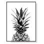 Wall Art 40cmx60cm Pineapple Black Frame Canvas V207-1978.1
