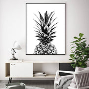 Wall Art 40cmx60cm Pineapple Black Frame Canvas V207-1978.1