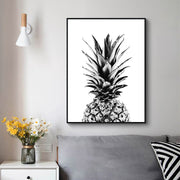 Wall Art 40cmx60cm Pineapple Black Frame Canvas V207-1978.1