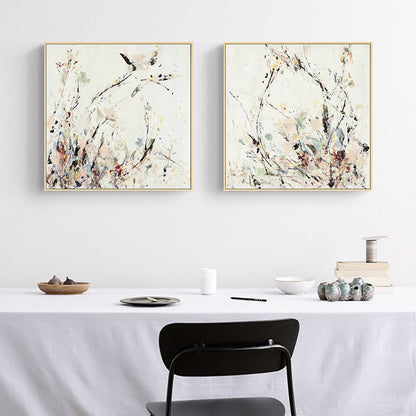 Wall Art 40cmx40cm Afternoon Walk 2 Sets Gold Frame Canvas V207-2121.1