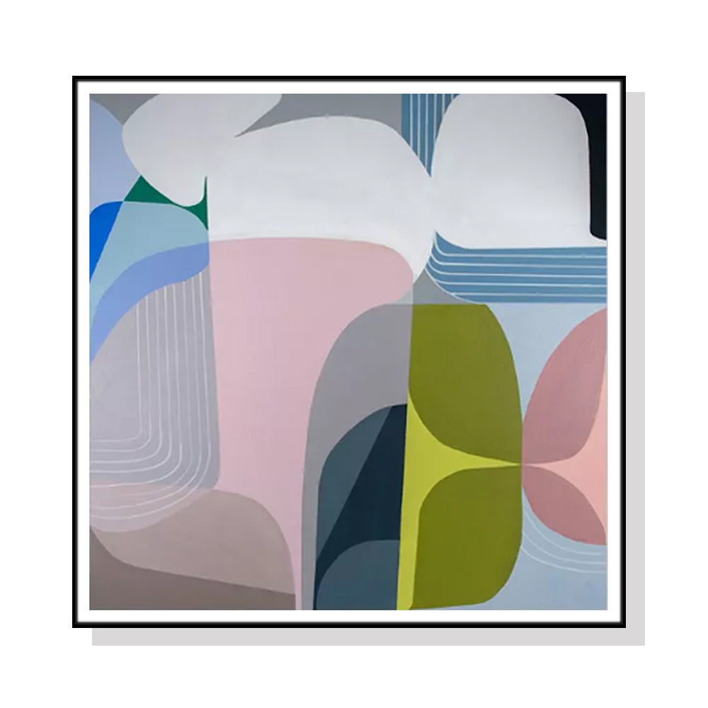 Wall Art 90cmx90cm Skyways Black Frame Canvas V207-2182.2