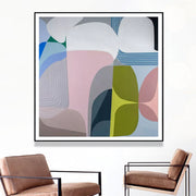 Wall Art 90cmx90cm Skyways Black Frame Canvas V207-2182.2