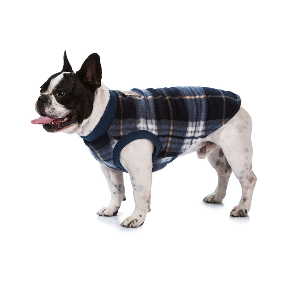 Blue Tartan Dog Pyjamas 30cm V208-PJ-TB30