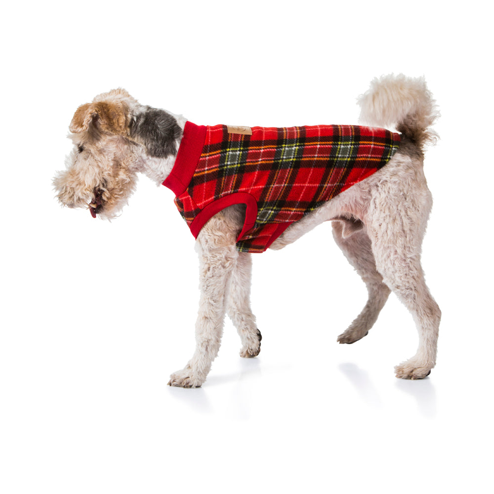 Red Tartan Dog Pyjamas 70cm V208-PJ-TR70