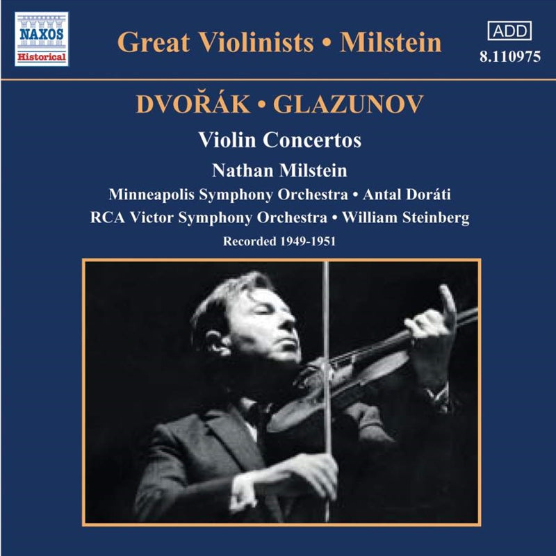 Dvorak / Glazounov Violin - Milstein/Dorati/Steinberg Cd Album V210-1170554