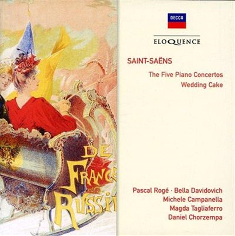 Saint Saens Five Pno Cons Wedd - Roge, Pascal: Bella Davidovich Cd Album V210-2089122