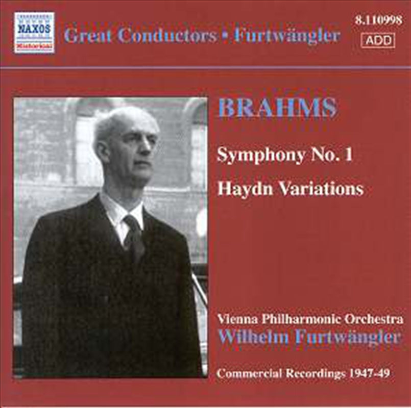 Brahms Symphonyno 1 - Vienna Philharmonic Cd Album V210-2181334