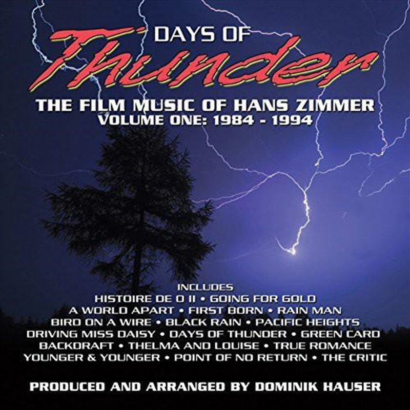 Days Of Thunder - Soundtrack: Hans Zimmer Cd Album V210-2347502