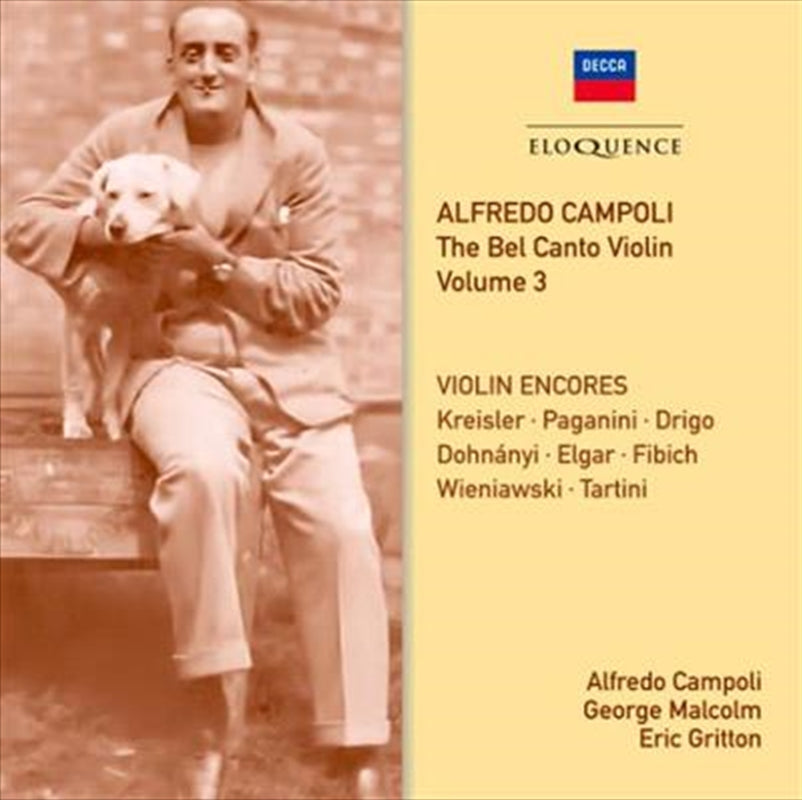 Bel Canto Violin: Vol 3 - Campoli, Alfredo Cd Album V210-2362711