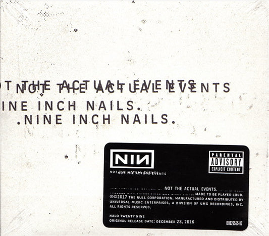 Not The Actual Events - Nine Inch Nails Cd Album V210-2426893