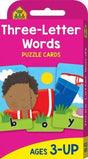 Three-letter Words : School Zone Puzzle Cards V210-2456469