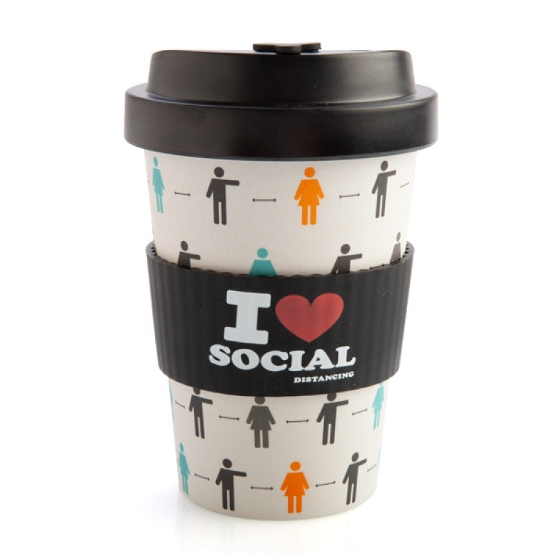 I Heart Social Distancing Eco-to-Go Bamboo Cup V210-2607975