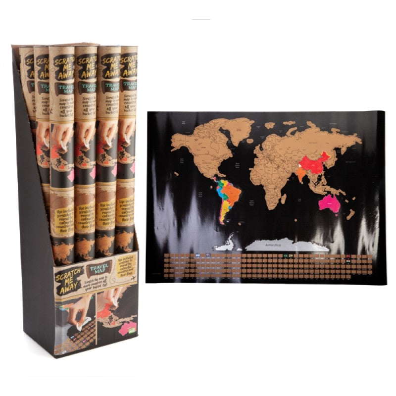 Scratch Me Away World Travel Map V210-2613294