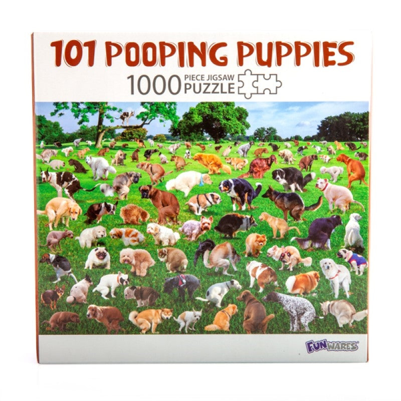101 Pooping Puppies 1000 pc Jigsaw Puzzle V210-2669981
