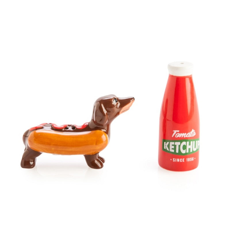 Sausage Dog Ketchup Salt Pepper Set V210-2670002