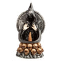 Hooded Baphomet & Skulls Backflow Incense Burner V210-2670886