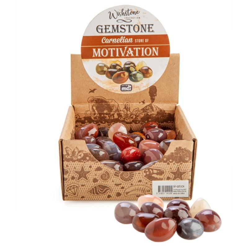 Gemstone Tumbled Carnelian (SENT AT RANDOM) V210-2670928