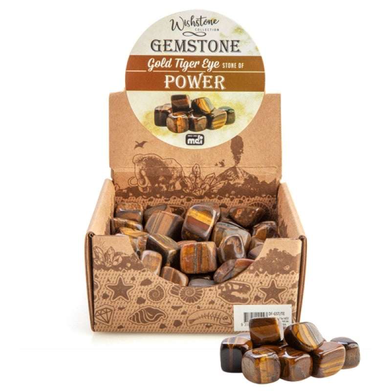 Gemstone Tumbled Gold Tiger Eye (SENT AT RANDOM) V210-2670936