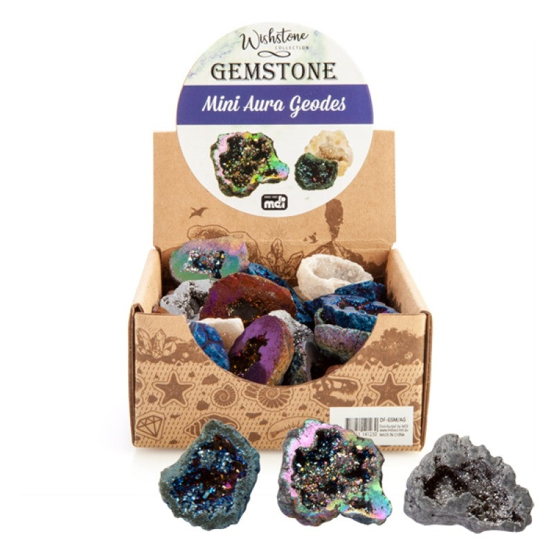 Gemstone Mini Aura Geode (SENT AT RANDOM) V210-2670941