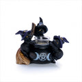 Black Cat Cauldron Tealight Holder V210-2680613