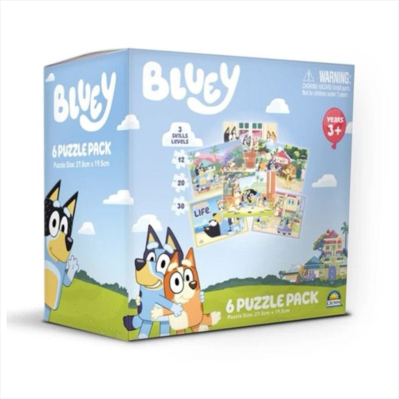 Bluey 6-in-1 Jigsaw Puzzle Pack V210-2759823