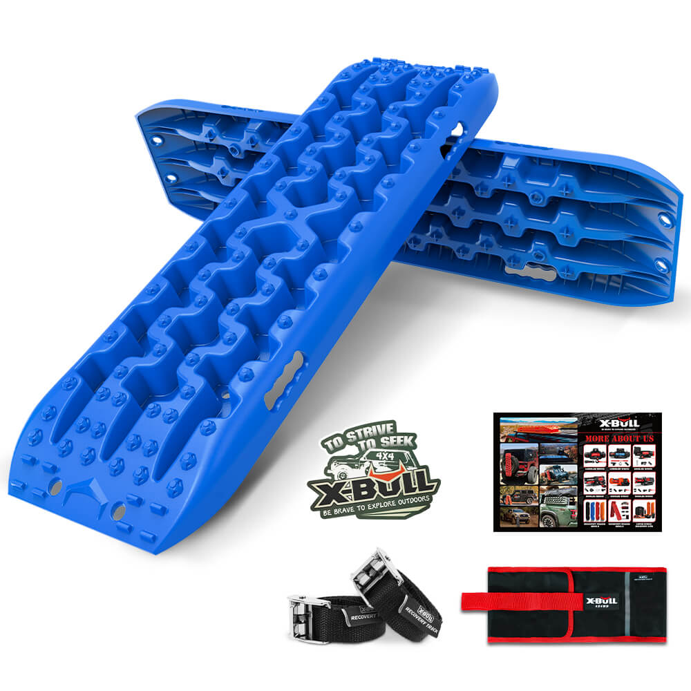 X-BULL Recovery tracks kit Boards 4WD strap mounting 4x4 Sand Snow Car qrange GEN3.0 6pcs blue V211-AU-RT008