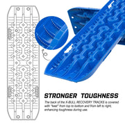 X-BULL Recovery tracks kit Boards 4WD strap mounting 4x4 Sand Snow Car qrange GEN3.0 6pcs blue V211-AU-RT008