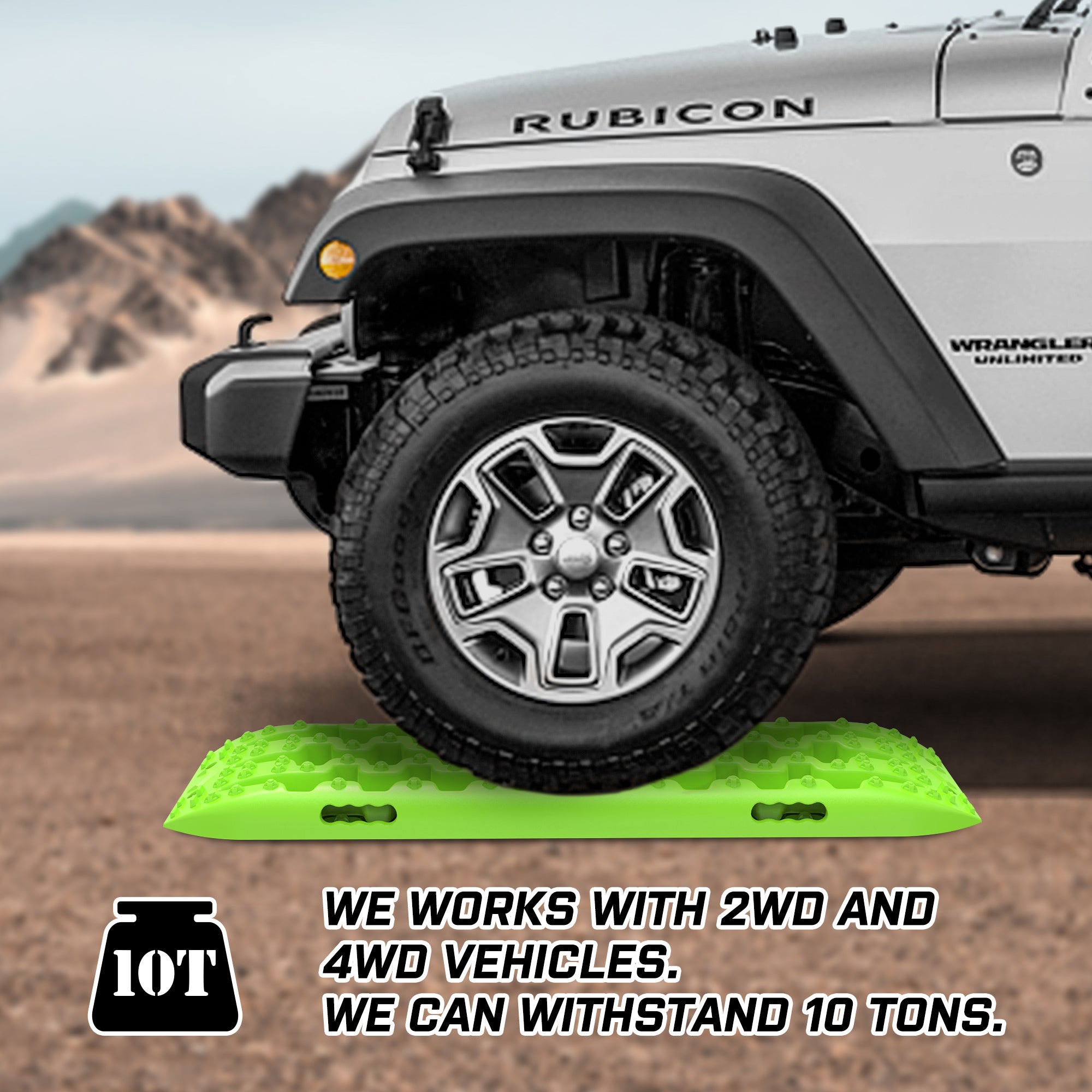 X-BULL Recovery tracks kit Boards Sand Mud Trucks 6pcs strap mounting 4x4 Sand Snow Car green GEN3.0 V211-AU-RT017