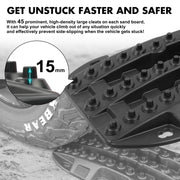 X-BULL Mini Recovery Tracks Traction Boards Sand Mud Snow 4WD 4x4 Vehicle 1 Pair Black V211-AU-SR001