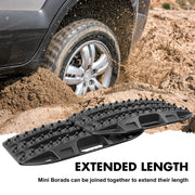 X-BULL Mini Recovery Tracks Traction Boards Sand Mud Snow 4WD 4x4 Vehicle 1 Pair Black V211-AU-SR001