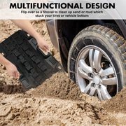 X-BULL Mini Recovery Tracks Traction Boards Sand Mud Snow 4WD 4x4 Vehicle 1 Pair Black V211-AU-SR001