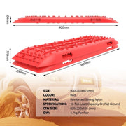 X-BULL KIT1 Recovery track Board Traction Sand trucks strap mounting 4x4 Sand Snow Car RED V211-AU-ST001