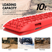 X-BULL 10 Pairs Recovery tracks Boards 10T / Sand tracks/ Mud tracks Gen 2.0 Red V211-AU-ST001X10