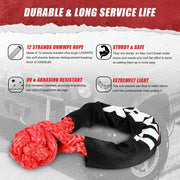 X-BULL Recovery Kit Kinetic Recovery Rope With 2PCS Recovery Tracks Gen2.0 Red V211-AU-ST001XBRK013