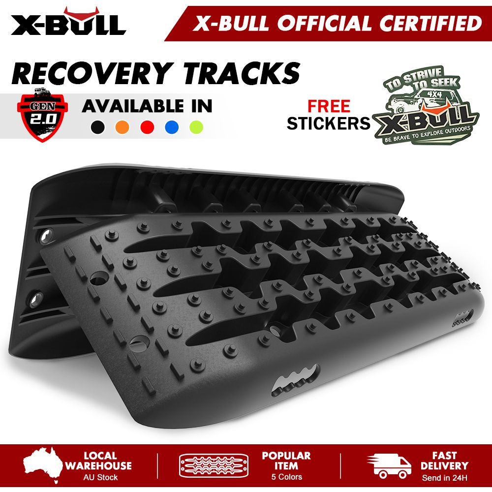 X-BULL KIT1 Recovery track Board Traction Sand trucks strap mounting 4x4 Sand Snow Car BLACK V211-AU-ST002