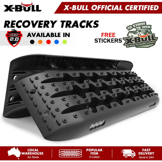 X-BULL KIT1 Recovery track Board Traction Sand trucks strap mounting 4x4 Sand Snow Car BLACK V211-AU-ST002