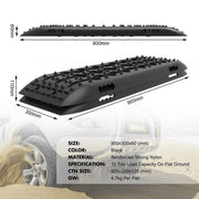 X-BULL KIT1 Recovery track Board Traction Sand trucks strap mounting 4x4 Sand Snow Car BLACK V211-AU-ST002