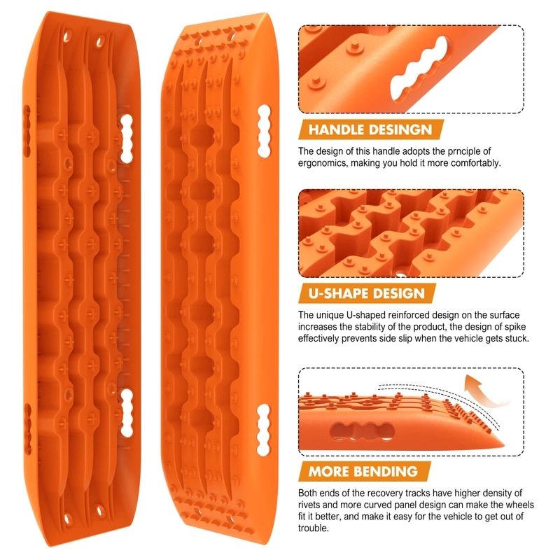 X-BULL KIT1 Recovery track Board Traction Sand trucks strap mounting 4x4 Sand Snow Car V211-AU-ST004