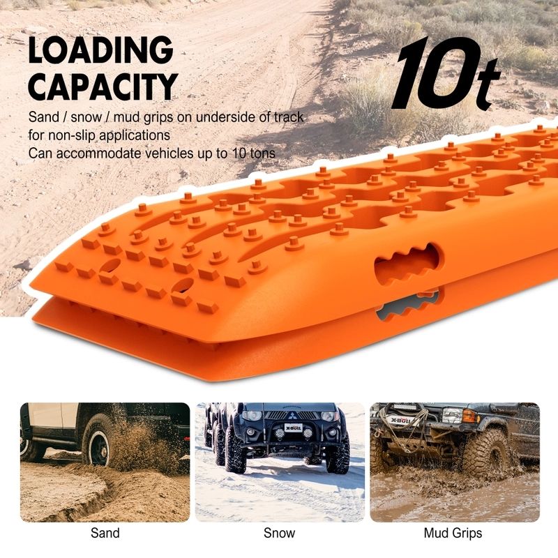 X-BULL KIT1 Recovery track Board Traction Sand trucks strap mounting 4x4 Sand Snow Car V211-AU-ST004