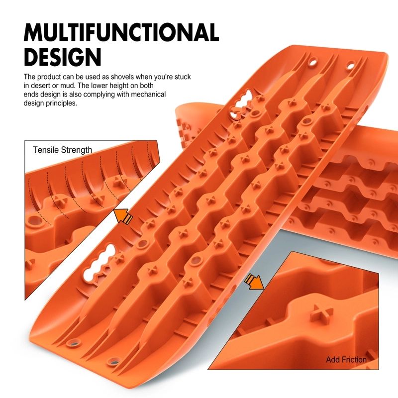 X-BULL KIT1 Recovery track Board Traction Sand trucks strap mounting 4x4 Sand Snow Car V211-AU-ST004