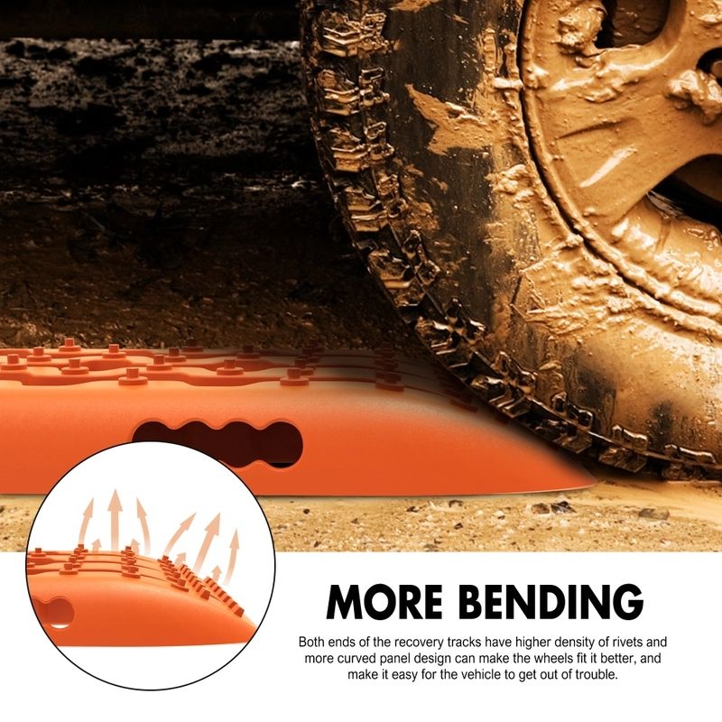 X-BULL KIT1 Recovery track Board Traction Sand trucks strap mounting 4x4 Sand Snow Car V211-AU-ST004