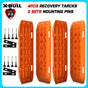 X-BULL 4WD Recovery tracks 10T 2 Pairs/ Sand tracks/ Mud tracks/ Mounting Bolts Pins Gen 2.0 V211-AU-ST004XBP001-2
