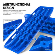 X-BULL KIT1 Recovery track Board Traction Sand trucks strap mounting 4x4 Sand Snow Car BLUE V211-AU-ST005
