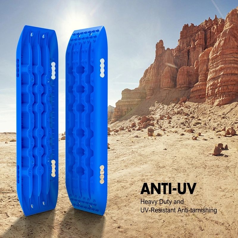 X-BULL KIT1 Recovery track Board Traction Sand trucks strap mounting 4x4 Sand Snow Car BLUE V211-AU-ST005