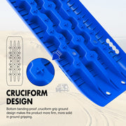 X-BULL 4X4 Recovery tracks 10T 2 Pairs/ Sand tracks/ Mud tracks/ Mounting Bolts Pins Gen 2.0 -Blue V211-AU-ST005XBP001-2