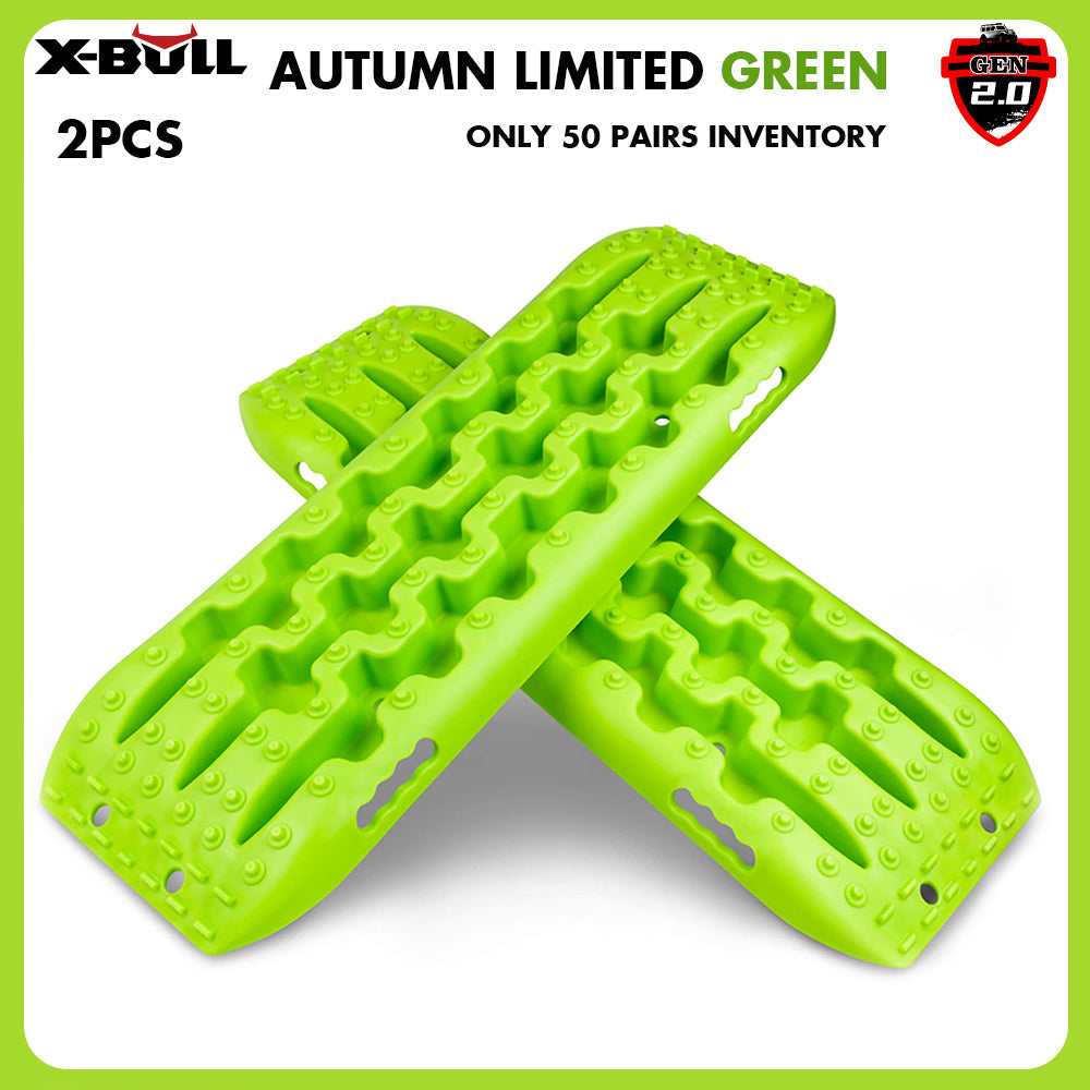 X-BULL Recovery Tracks Boards 10T 2PCS Truck Snow Mud 4WD Offroad Gen2.0 91cm Green V211-AU-ST006