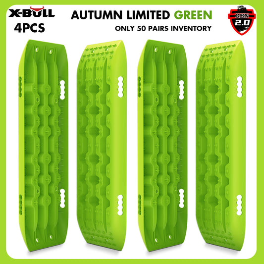 X-BULL Recovery Tracks Boards 10T 4PCS 2Pairs Truck Snow Mud 4WD Offroad Gen2.0 91cm Green V211-AU-ST006X2