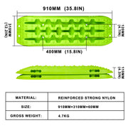 X-BULL Recovery Tracks Boards 10T 4PCS 2Pairs Truck Snow Mud 4WD Offroad Gen2.0 91cm Green V211-AU-ST006X2