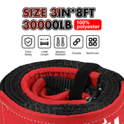 X-BULL Recovery Kit Kinetic Recovery Rope With Hitch Receiver 5T Recovery Receiver V211-AU-XBRK012XBRK013