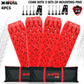X-BULL Recovery tracks Boards 10T 2 Pairs Sand Mud Snow With Mounting Bolts pins Red